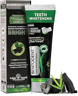 Activated Charcoal Toothpaste -Teeth Whitening, Cavity Protection - Natural toothpaste, No Fluoride & No SLS (100 Grams)