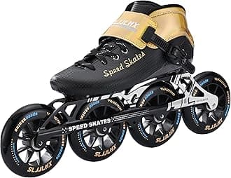 Inline Speed Skates for Men Women,Professional Carbon Fibre Inline Skates Adult Male,High Performance Fitness Racing Skates,Unisex