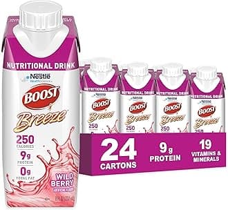 Breeze Nutritional Drink, Wild Berry, 8 fl oz (Pack of 24)
