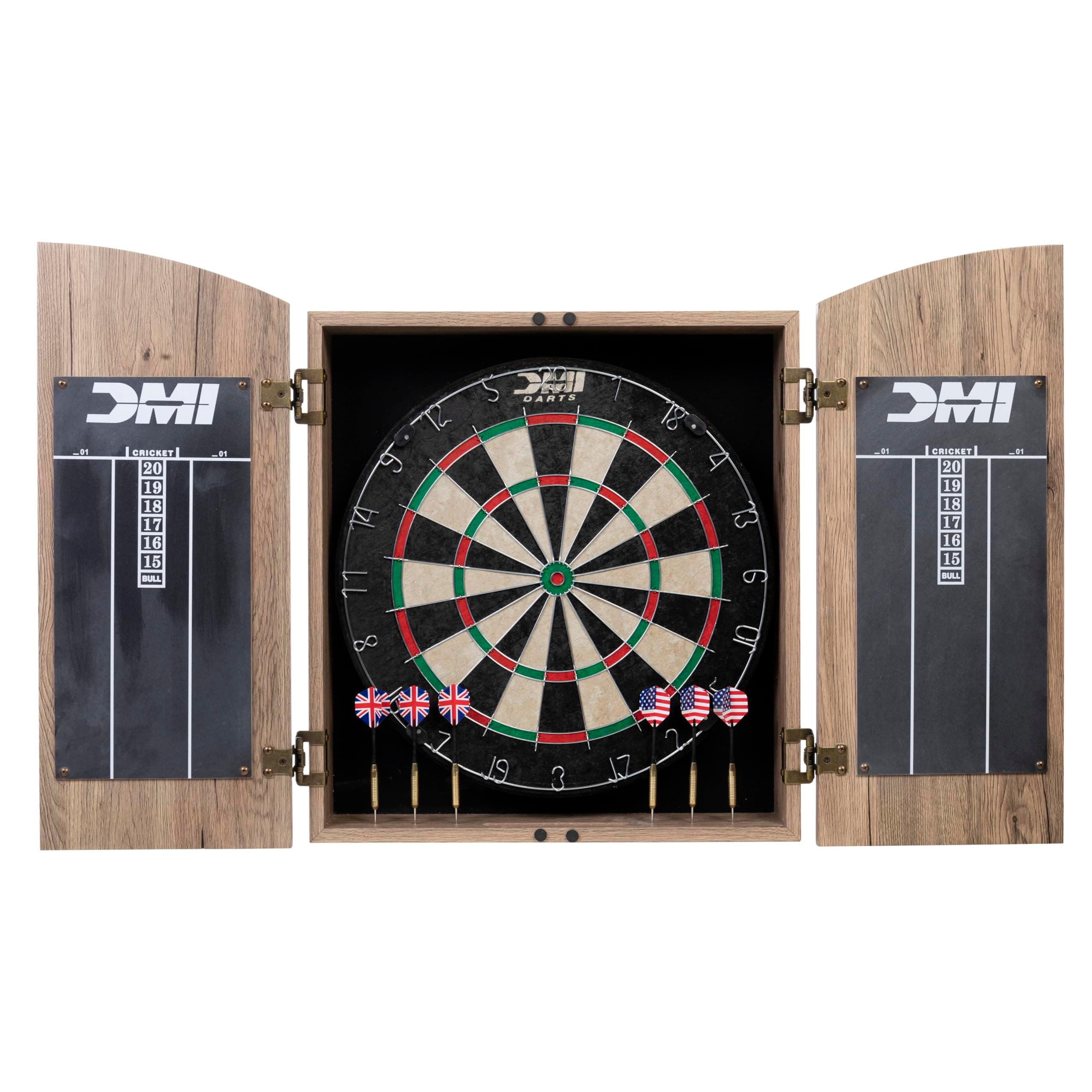 DMI Sports Dublin Bristle Dartboard Cabinet Set
