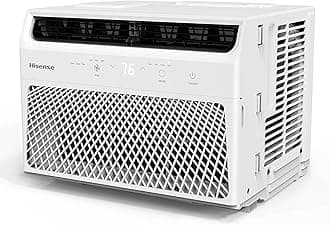 Hisense AHW0621CR1W 6,000 Air Conditioner and Dehumidifier with Remote Control, 115V, Window AC Unit for Apartment, Dorm, Small Rooms up to 250 Square Feet in White, 6000 BTU