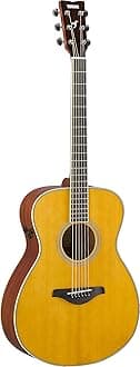 Yamaha FS-TA Concert Size Transacoustic Guitar w/Chorus and Reverb, Vintage Tint
