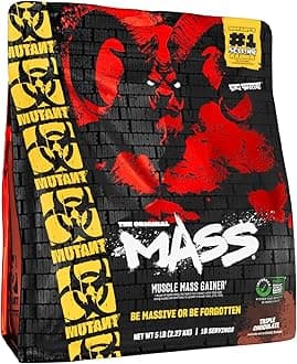 Mutant Mass | Weight Mass Gainer Protein Powder - high Calorie Protein Powder for Mass gain - Triple Chocolate - 5 Pound