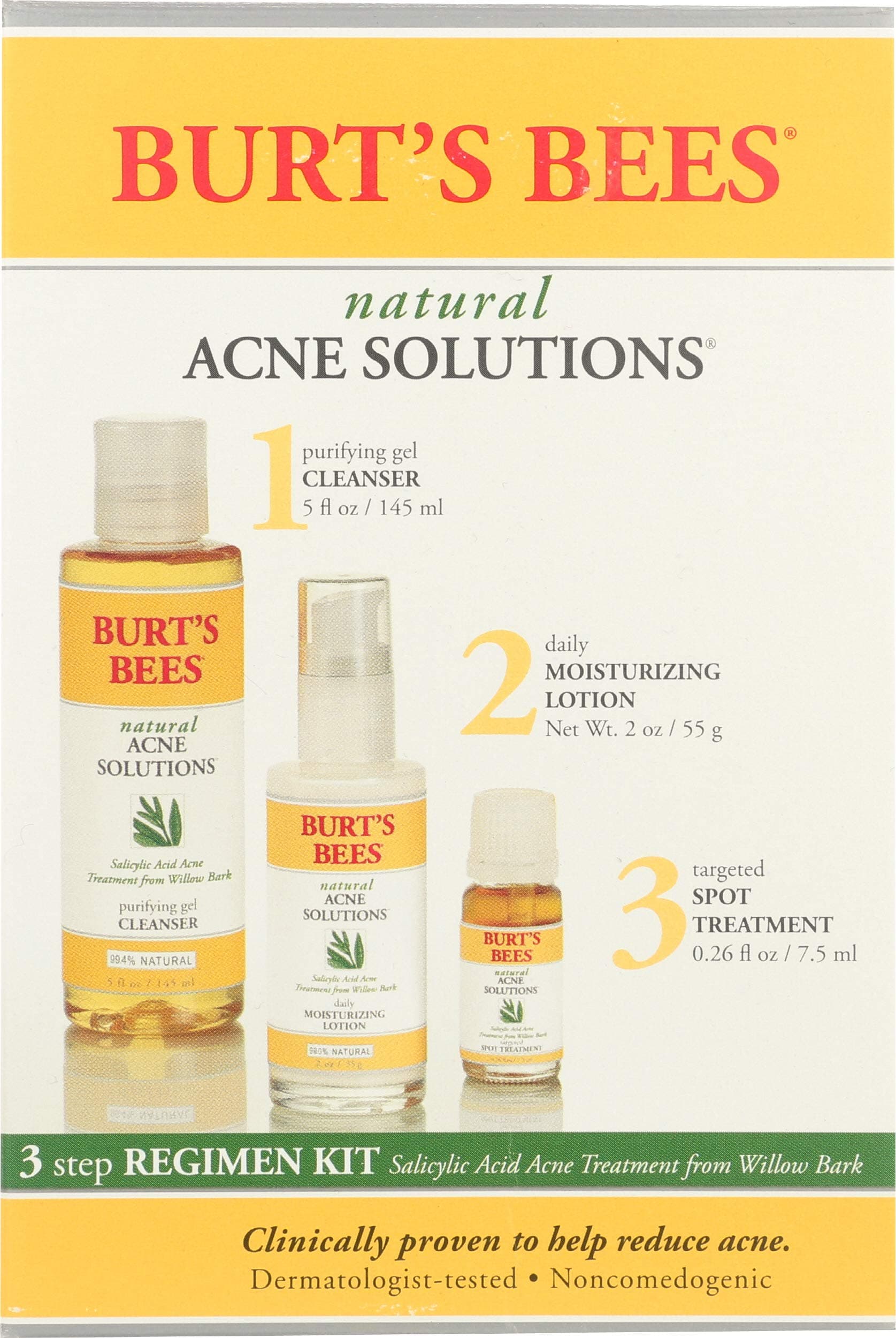 Burts Bees Natural Acne Regimen System, 1 EA