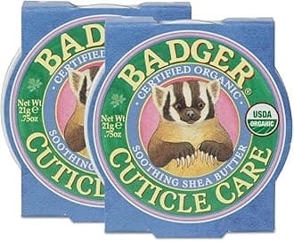 Badger - Certified Organic Cuticle Care- Soothing Shea Butter - .75 oz. - 2 Pack