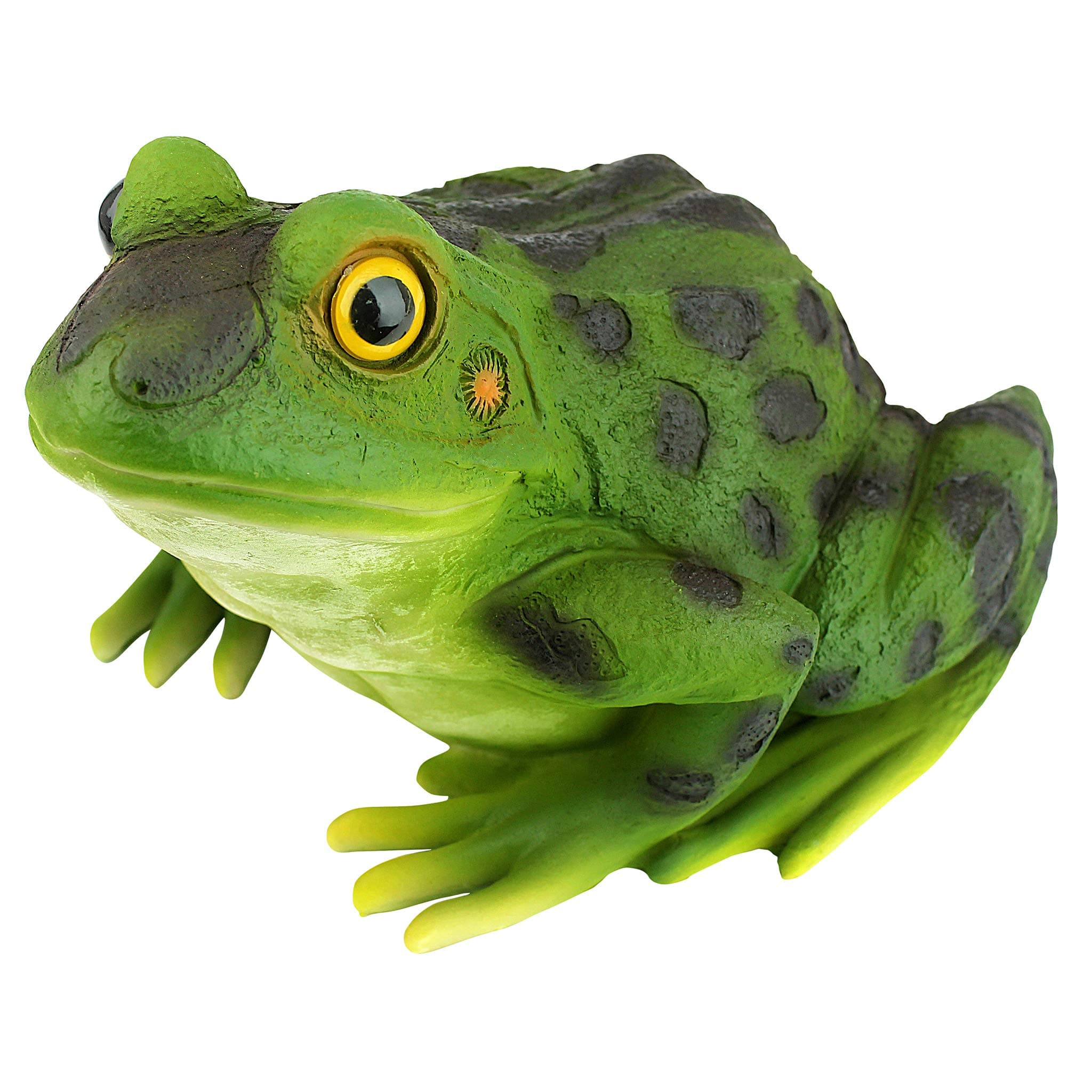 Design Toscano Ribbit the Frog Garden Toad Statue, 23 cm, Polyresin, Full Color