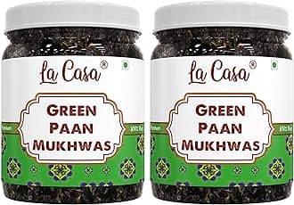 La Casa Made Green Paan Mukhwas | Combo Pack of 2 | Paan Mouth Freshener | Calcutta Meetha Paan | 2x250g |