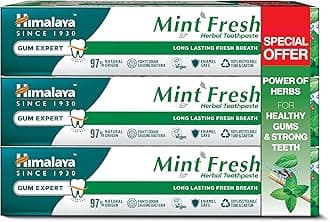 Since 1930 Mint Fresh Herbal Toothpaste Prevent Mouth Odour & Ensure Long-Lasting Fresh Breath -3 X 100ml