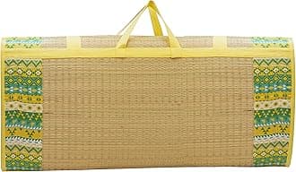 Home Tex Life Kora Grass Cushion Sleep Healthy, Easy Portable and Folding Mat (Green South,6 X 6.5 Ft,18 Mm Thickness)