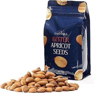 Apricot Seeds, 14.5oz, Apricot Kernels, Raw & Bitter Seeds, 100% Natural Farm Fresh Premium Bitter Kernels, Almondy from Turkey, Vegan, Gluten Free, Non GMO