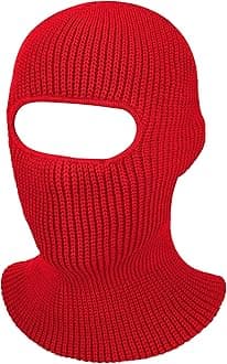 GeyogaBalaclava Face Mask Soft Breathable Multipurpose Windproof Balaclava 1 Hole Knitted Ski Mask Balaclava Adult Winter Motorcycle Balaclava