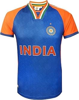 KNK Cricket India Jersey T20 WC 2024 Fan Supporter T-Shirt Cricket Team Uniform Kids to Adult