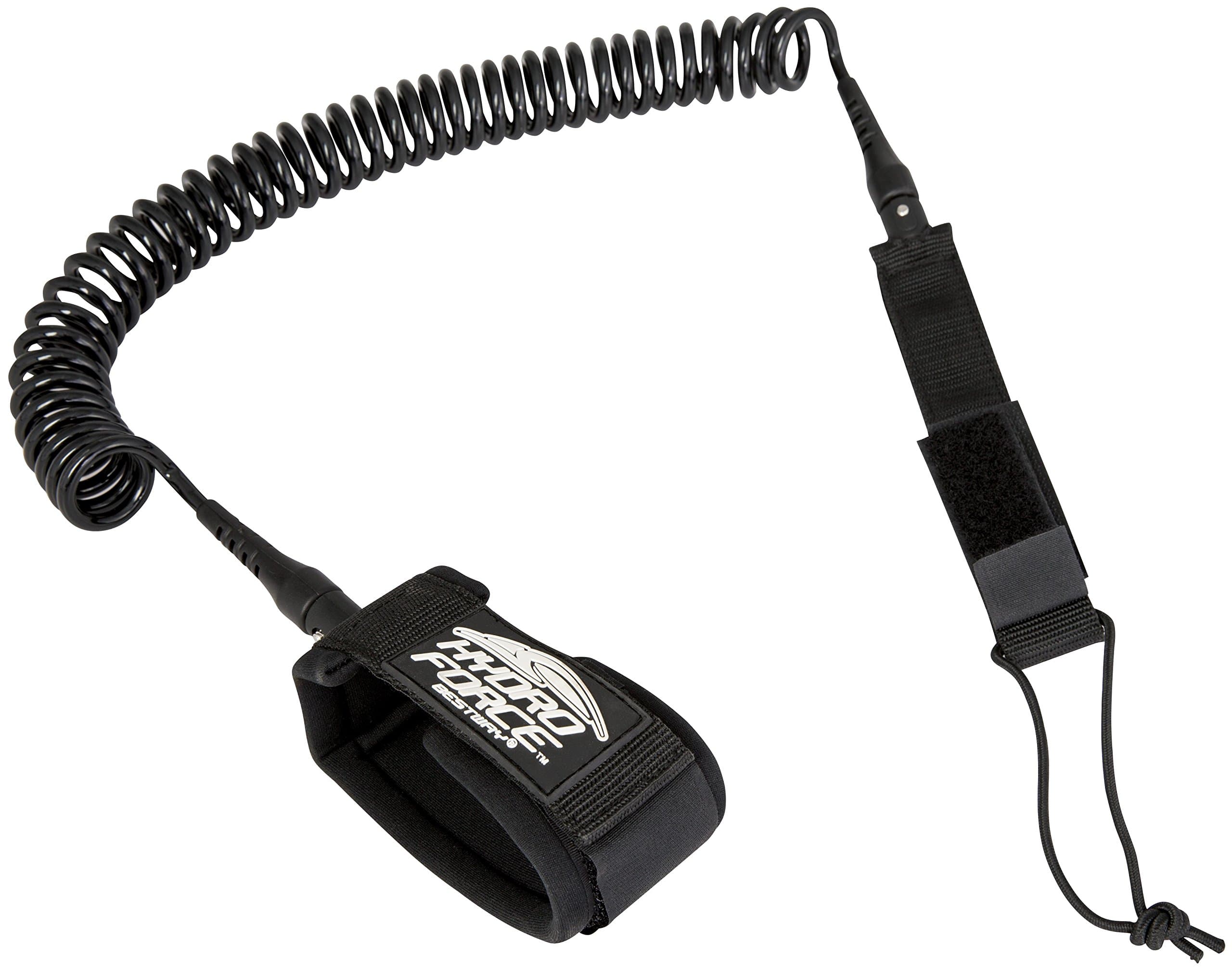 Hydro-Force Sup Coil Paddleboard Leash, Black, 3.6 m