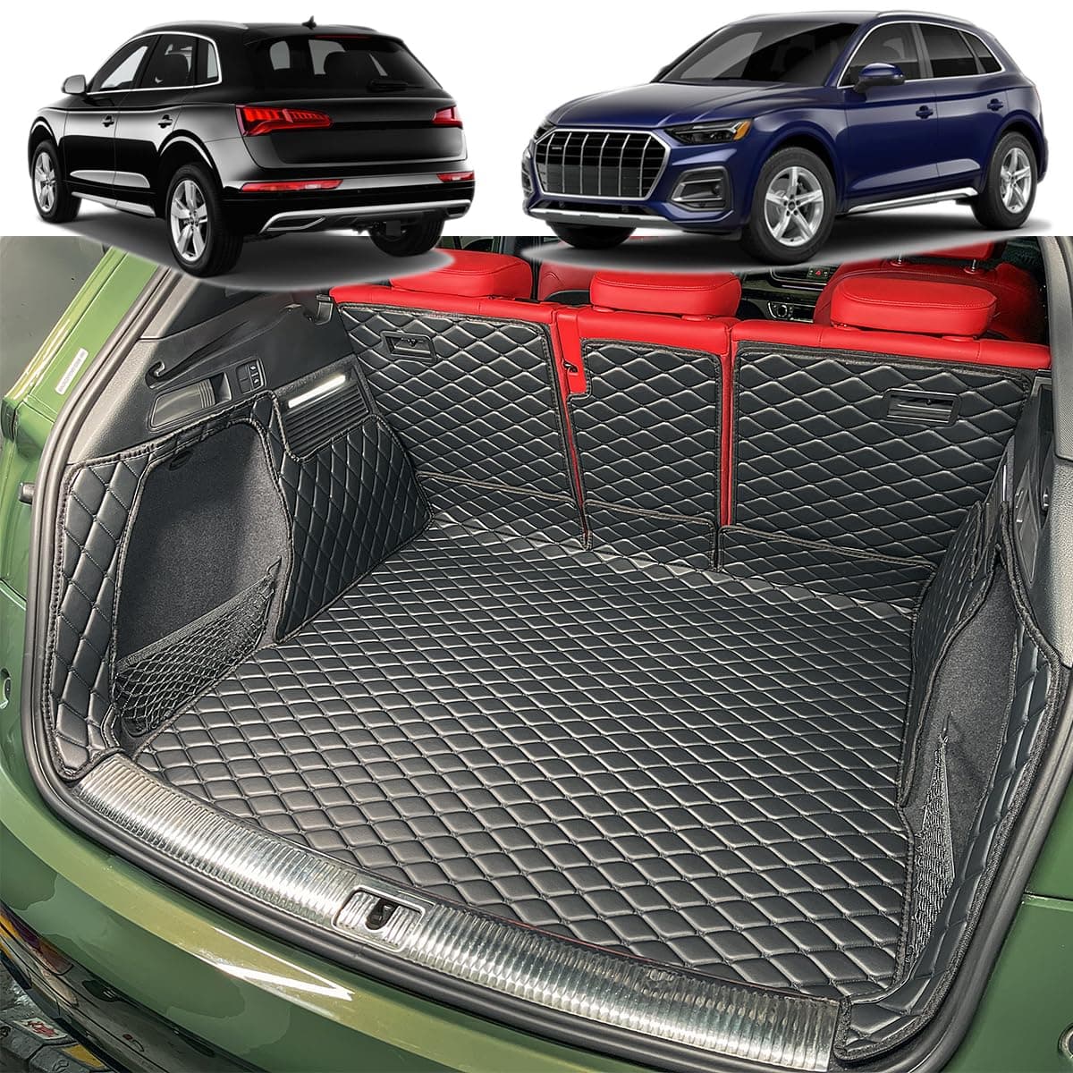 – Boot Liner Compatible with 2017-2025 Audi Q5 Boot Mats (and Rear Left and Right Side Panels) Dog Friendly