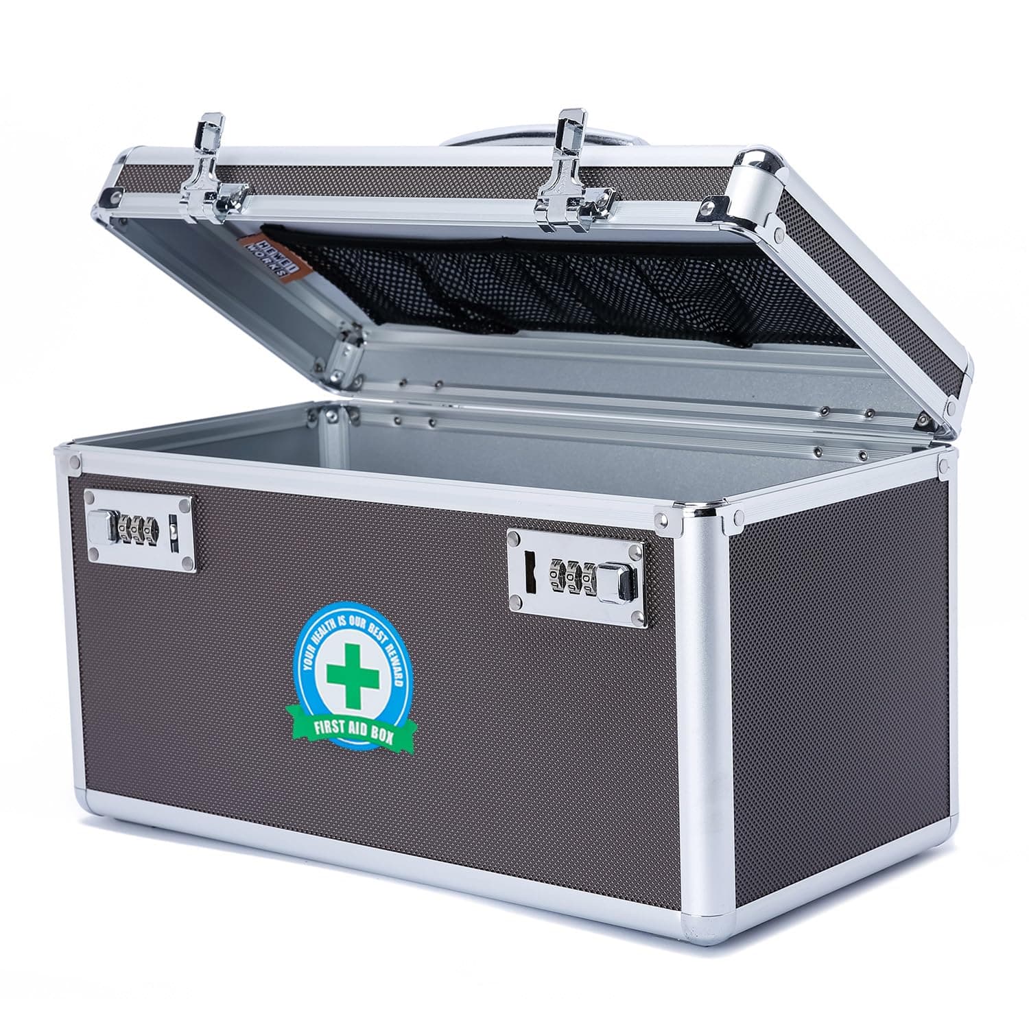 HEWEI WORKS Locking Box with Portable Storage Case, 14.2''x 7.2''x 8.2''，Chil...
