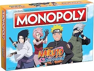 Monopoly Naruto | Collectible Monopoly Game Featuring Japanese Manga Series | Familiar Locations and Iconic Moments from The Anime Show, 2-6 Players