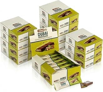Mini Dubai Chocolate (Pack of 432) - Kunafa Pistachio Bars, 27g Each, 25.74 lbs Total – Perfect for Gifting, Fresh Daily Production, 432 Pieces with Shredded Phyllo Dough