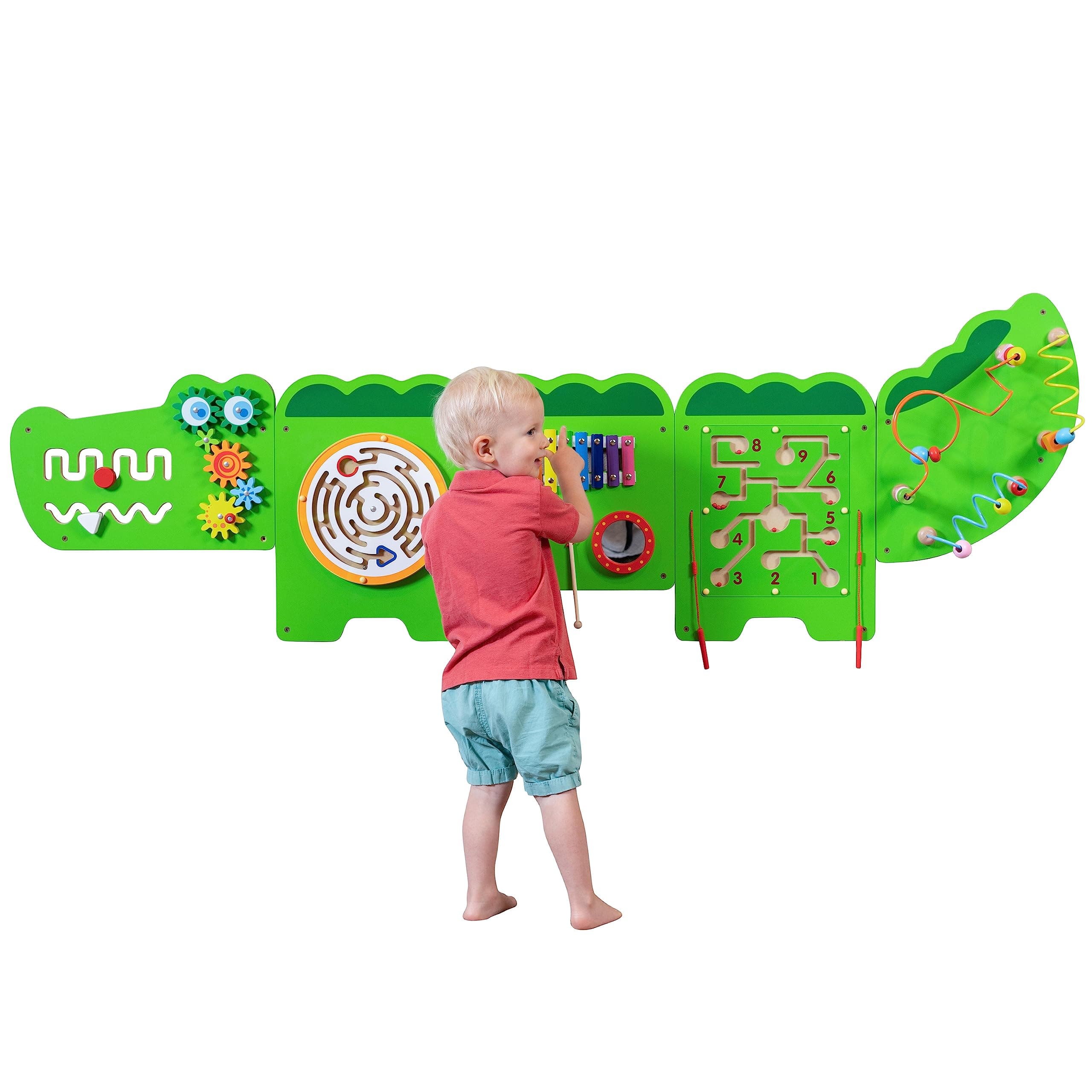 Crocodile Activity Wall Panels - Dark Green