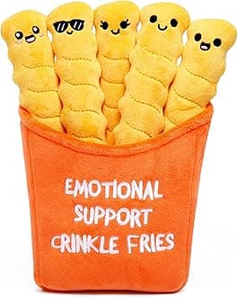 WHAT DO YOU MEME? Emotional Support Crinkle Fries - The Original Viral Cuddly Plush Comfort Food, Unique Gift for Valentine's Day, Birthdays, Christmas, Friendship & Anniversary's