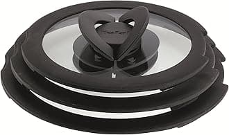 Ingenio L9931012 3 Piece Glass Lids, 18-18-20, Black