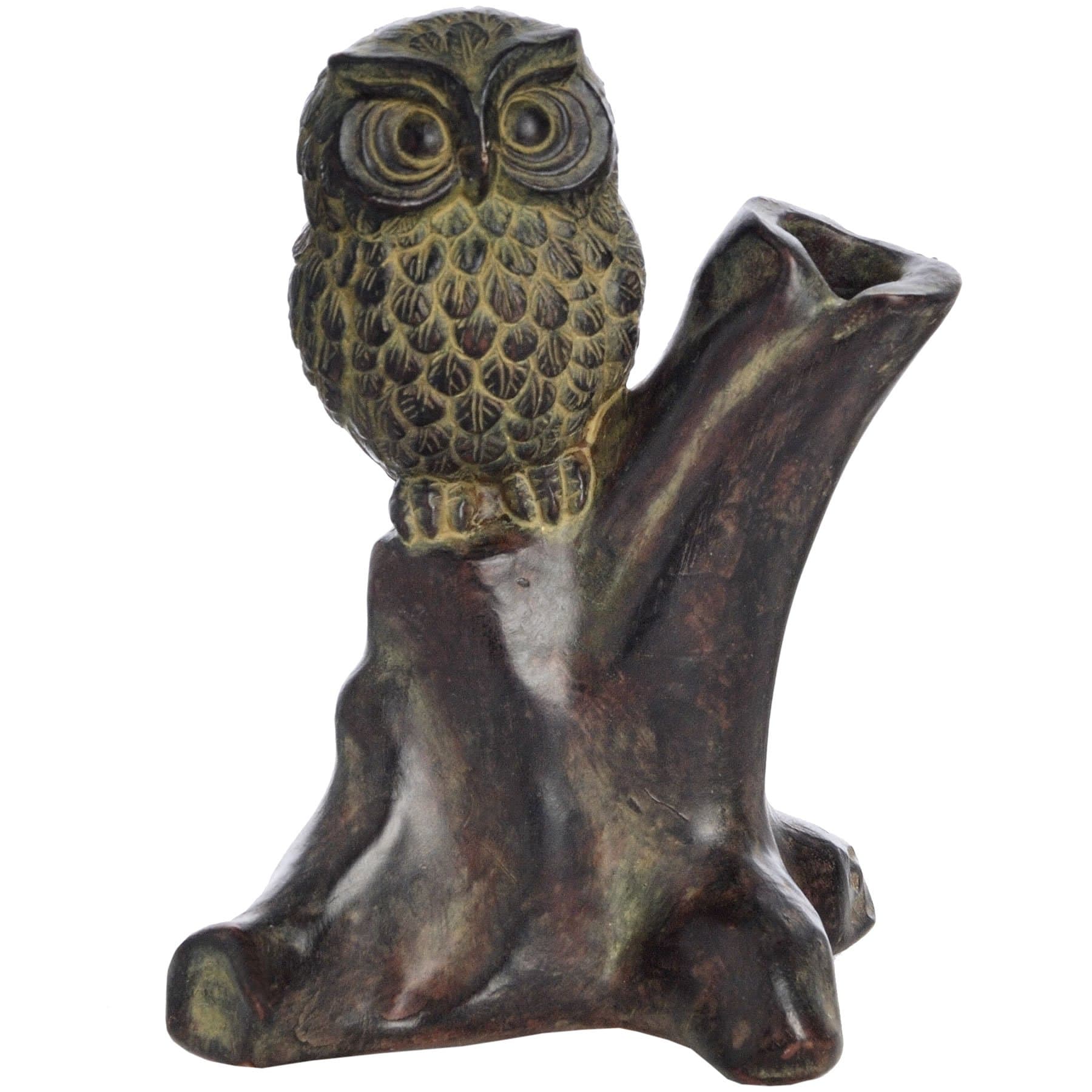 Wise Old Owl Desktop Resin Pen Holder