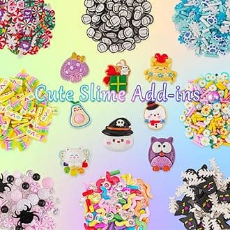 8 x 100ml Textures Slimes Kit for Kids, Slime Variety Pack Different Textures, with Snow Fizz, Butter Slime, Slimes Party Favors for Girls & Boys, Birthday Easter Toy