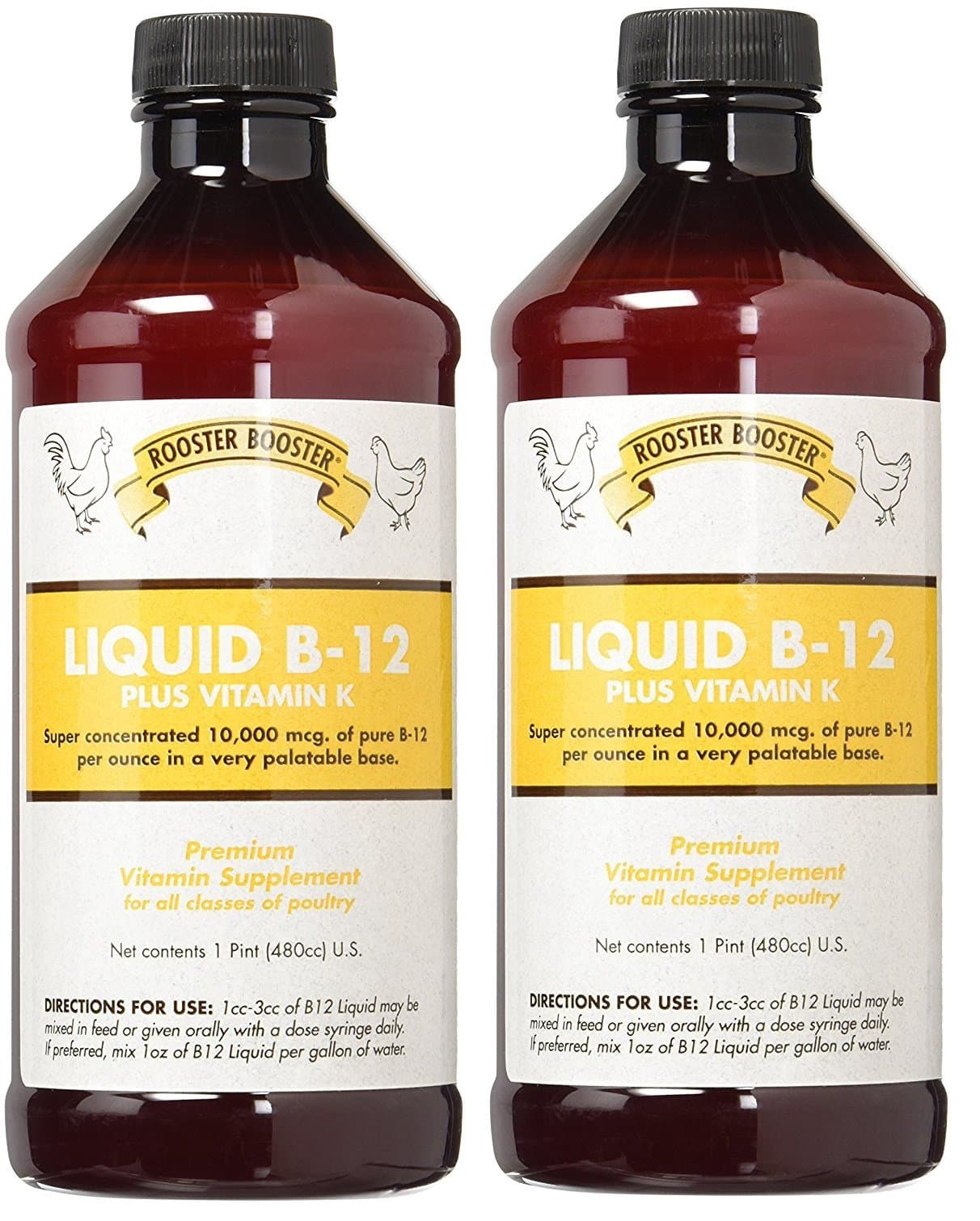 (2 Pack) B-12 Liquid, 16-Ounce