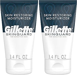 SkinGuard Face Moisturizer for Men, 3.4 oz Skin Restoring Moisturizer with Shea Butter and Vitamin E (Pack of 2)