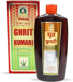 Ghrit Kumari Ayurvedic Hair Oil for Hair Growth 400ml – Natural Aloevera, Mulethi, Til, Amla Hair Oil – Hydrating & Strengthening Hair Fall Control Oil - Paraben & Chemical Free