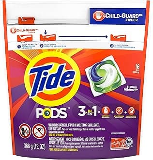 Tide Pods, Laundry Detergent, Spring Meadow, 16 count