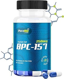 BP-C157 Peptide Compound Pro - 250mcg, USA Made Supplement for Muscle Repair & Gut Health Support, 60 Capsules (1 Bottle)