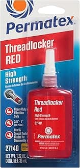Permatex 27140 High Strength Threadlocker Red, 36 ml