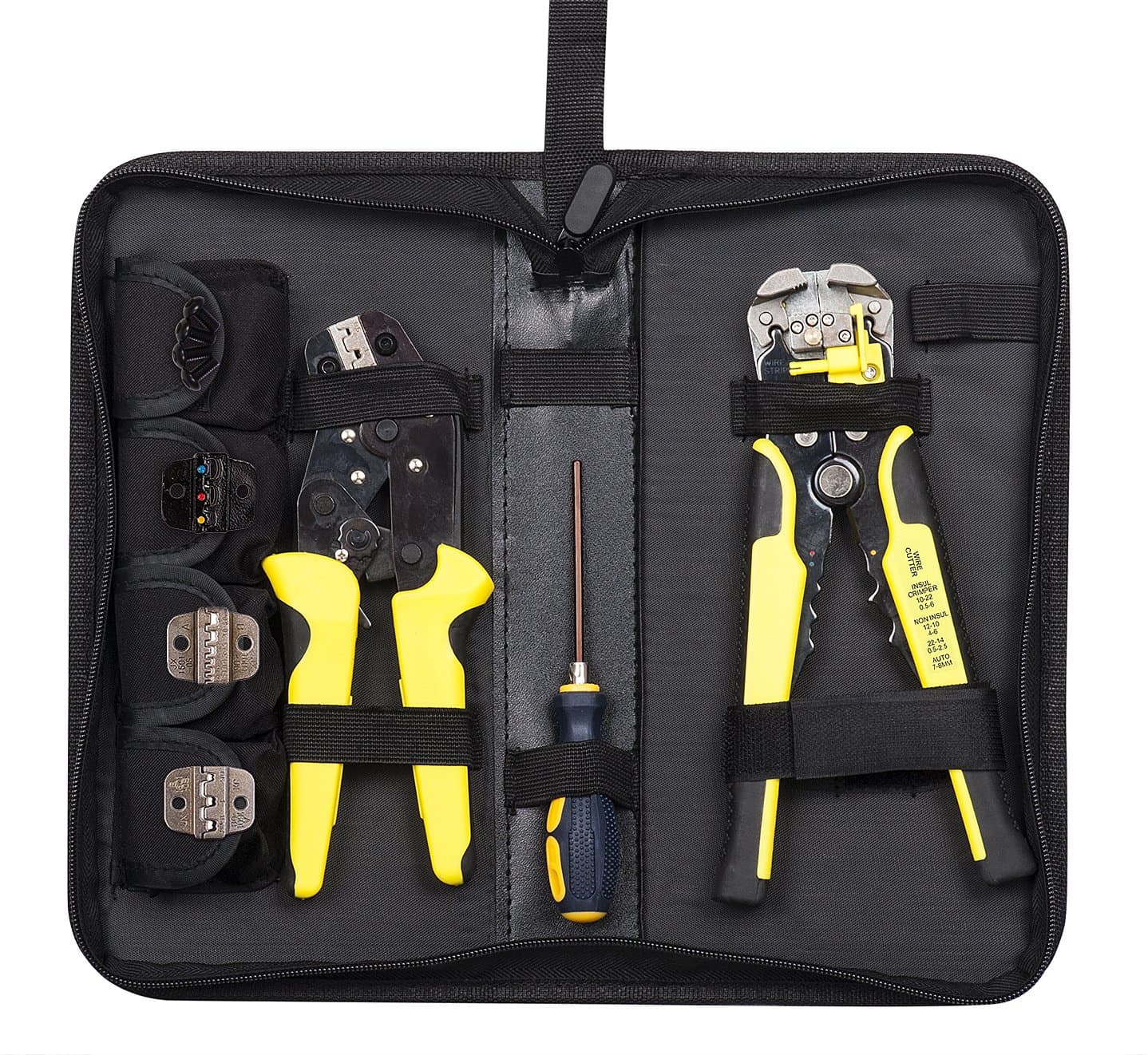 Wire Stripper, GloEra Wire Crimper Crimping Stripping Tool Cable Cutter Self-Adjustable Ratcheting Cable Cutting Terminals Pliers Kit