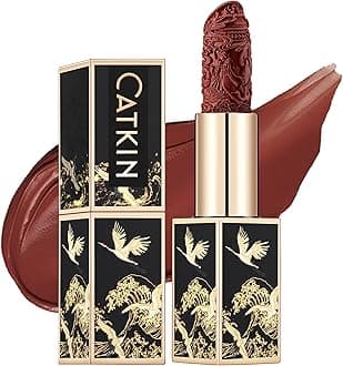 Dark Red Lipstick, Semi-Matte, Long Lasting, High Impact, Moisturizing Formula, enriched with Avocado Oil and Vitamin E, 3.2g