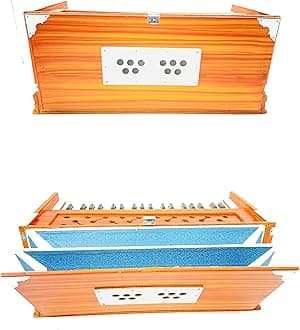KHALSA MUSICAL 7 Stopper, Two Fold Bellow, 39 Key, Fine Tuned,male(Bass+Male Reed) Harmonium