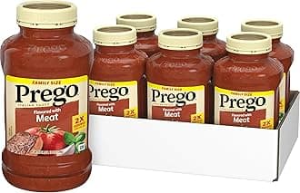 Italian Tomato Pasta Sauce Flavored With Meat, 45 Ounce Jar (Case of 6)