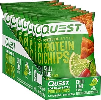 Nutrition Tortilla Style Protein Chips Chili Lime (32g Pack of 8)