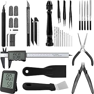NALACAL 3D Printer Tools Kit, 51Pcs Printer Accessories for Removing, Smoothing, Finishing, Deburring, Craving, Drilling, 3D Printer Repair Set Cleaning Tool