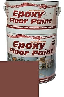 Epoxy Resin Floor Paint by Ask Coatings. for Garage, Industrial and Domestic. 2.5L (Red Oxide)