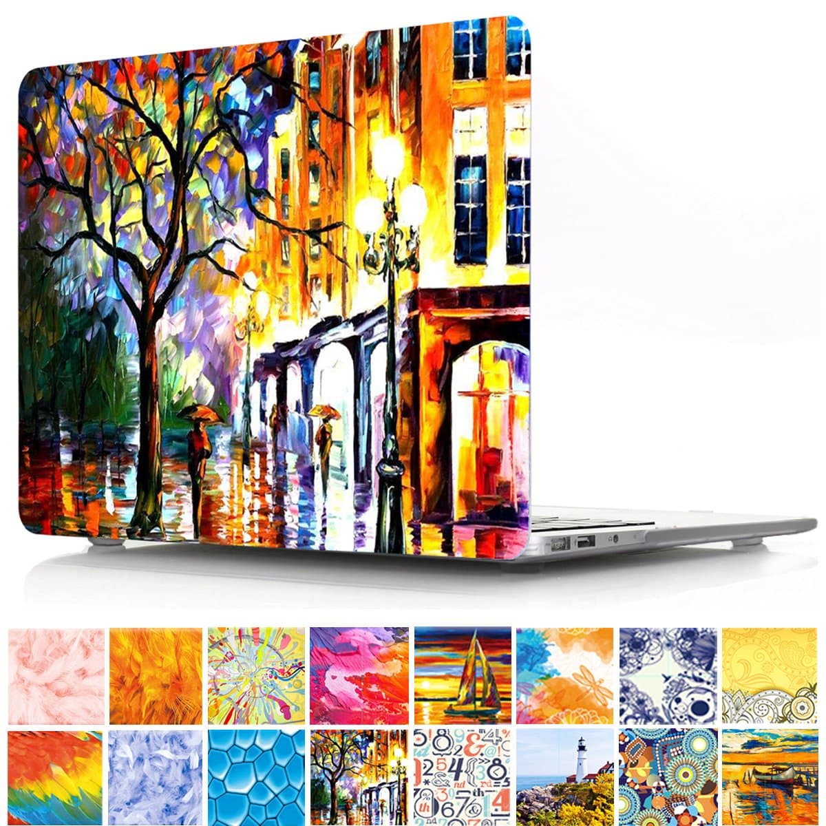 MacBook 12 case 2017-2015 Release A1534, PapyHall Coloured Drawing Pattern Plastic Hard Case Cover for MacBook 12 inch with Retina Display Model: A1534 - Plant
