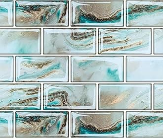 Livebor Peel and Stick Backsplash Wallpaper Kitchen Wallpaper 11.8inch x 196.8inch Backsplash Contact Paper Decorative Peel and Stick Wall Paper Bathroom Waterproof Tile Removable Decor