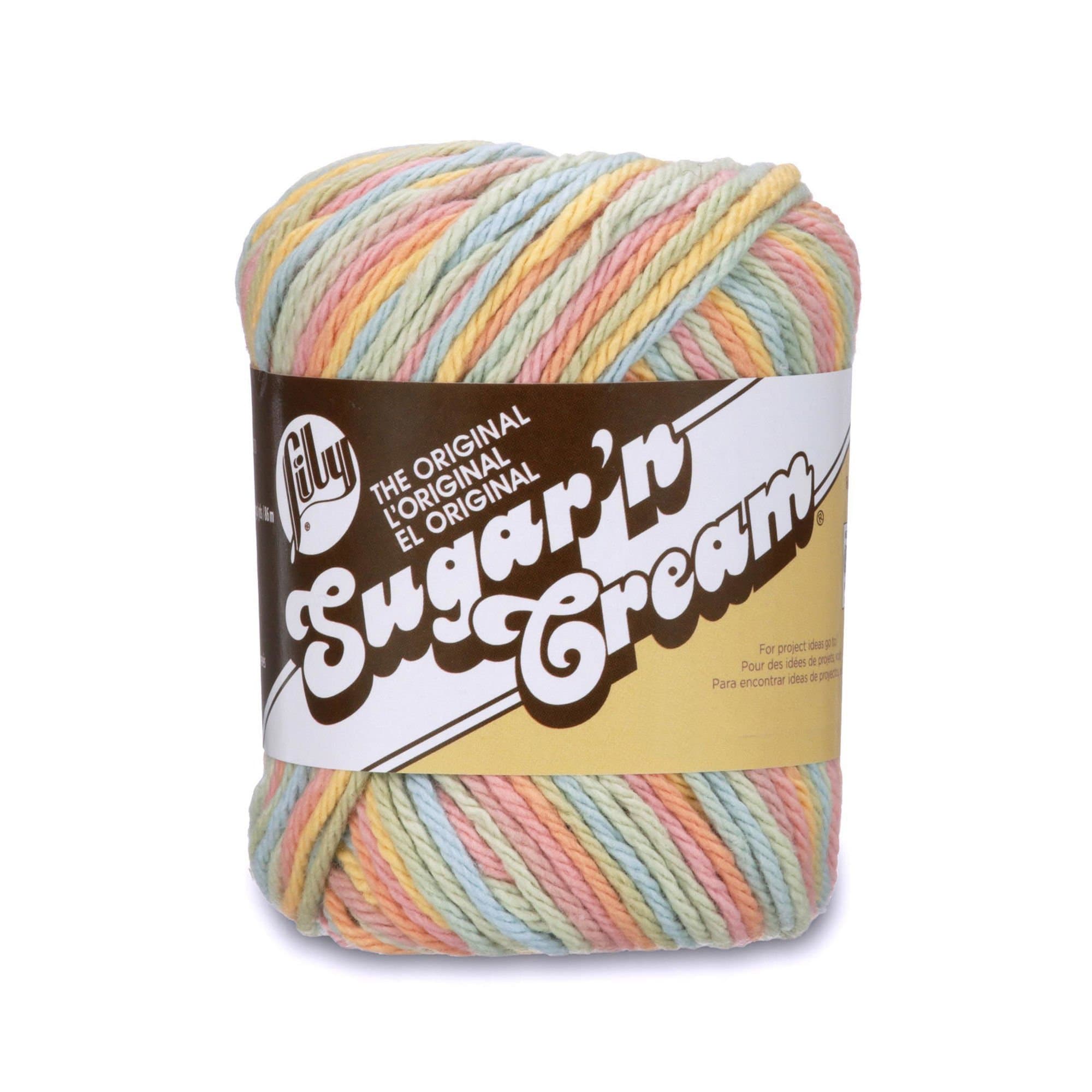 Spinrite Sugar'n Cream Yarn, Medium Thickness, Multicolor, 2.0 oz (56 g), Approx. 29.8 ft (86