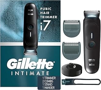 i7 Intimate Men's Premium Crotch Hair Trimmer, Waterproof LED Body Hair Trimmer, Manscaping Body Care