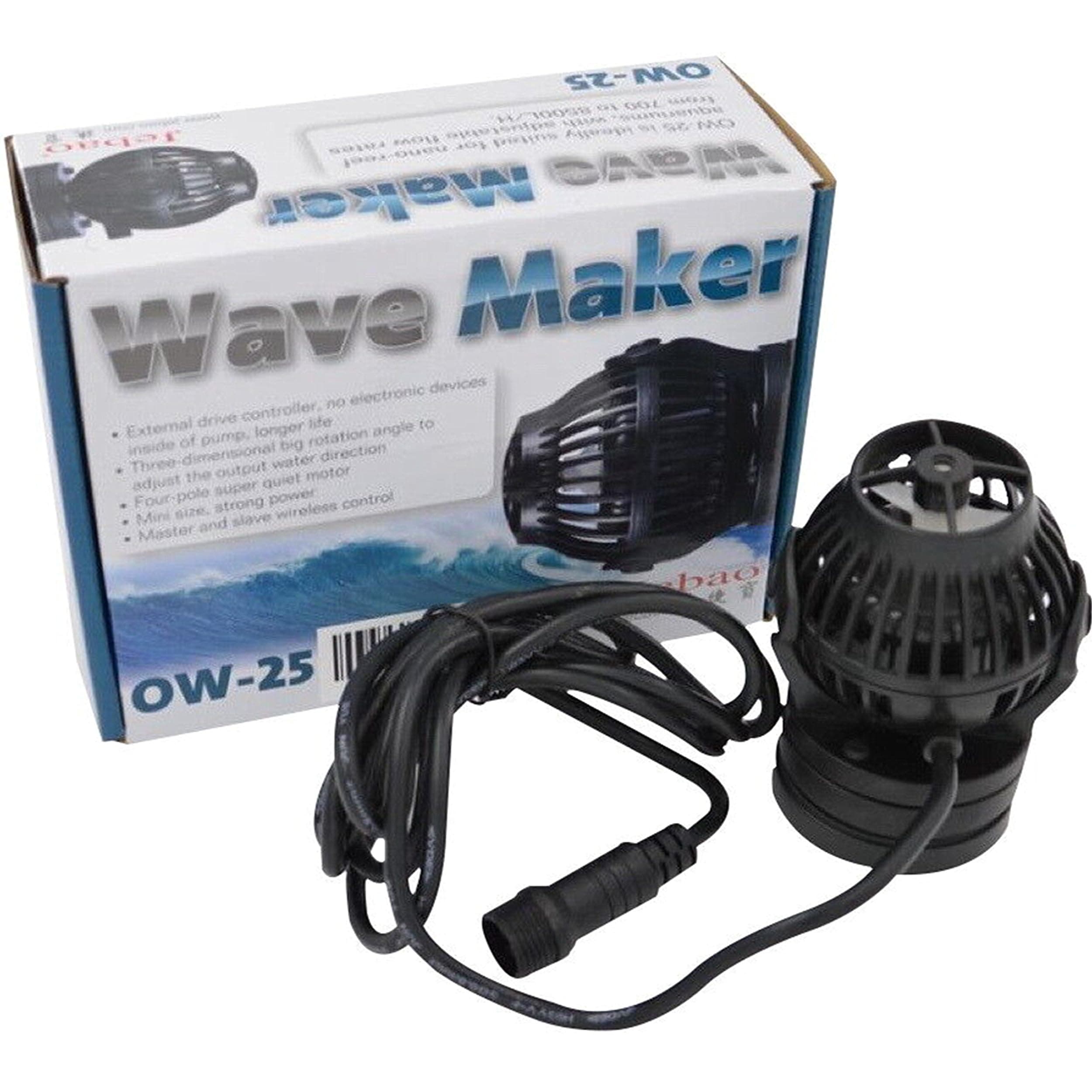 Jebao OW-25 Wavemaker Pump with Controller, 2266 GPH fit for 20-40 inch Fish Tank Acquarium, 23W