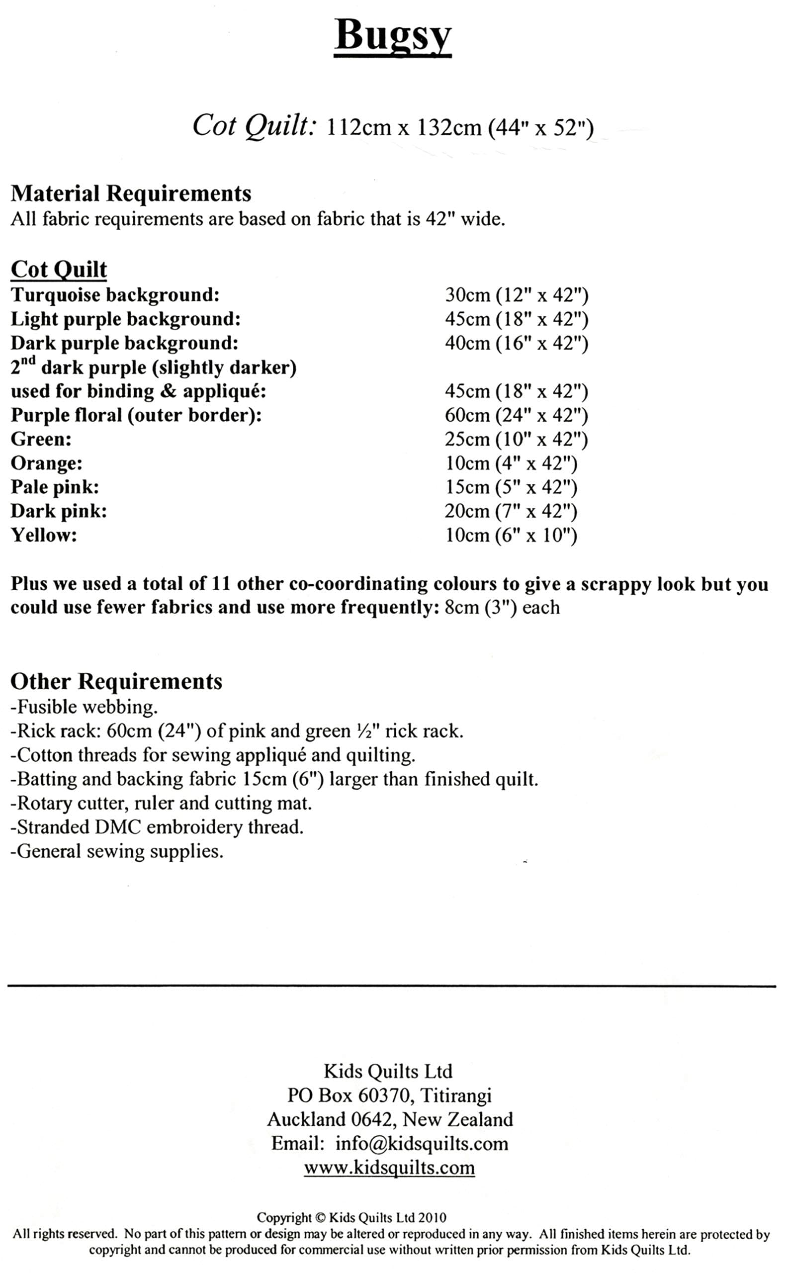 Bugsy Quilt Pattern by Rachael Wright and Christine Sharp
