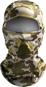 AstroAIAstroAI Ski Mask Balaclava Face Mask-UV Protection Dustproof Windproof Face Cover for Men Skiing, Snowboarding, Camouflage