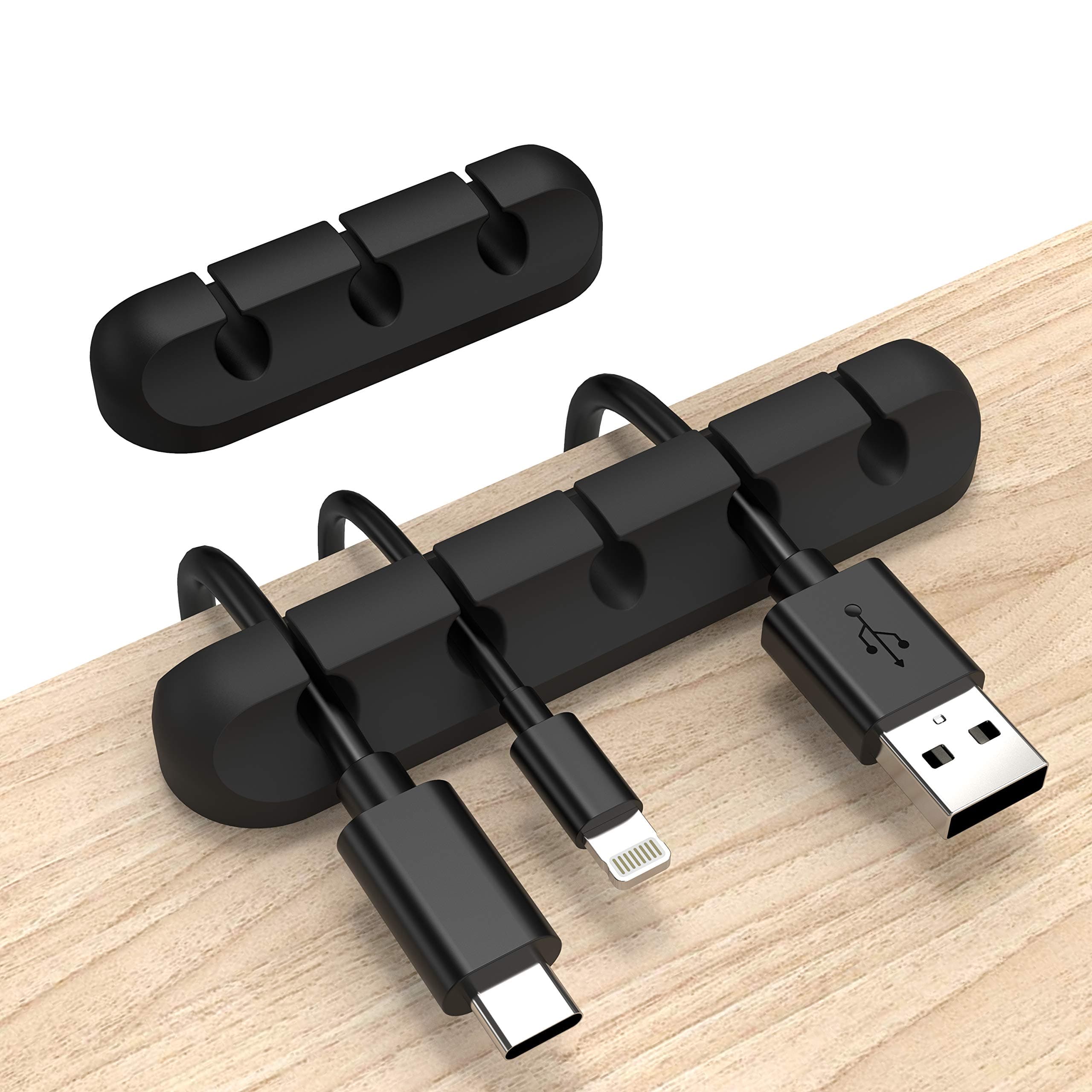 Cable Clips Black 2Pack