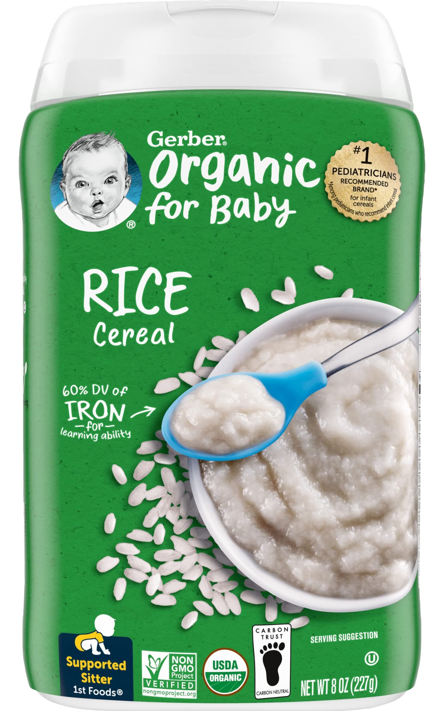 Gerber, Organic Rice Cereal, 8 oz