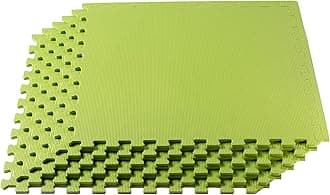 We Sell Mats 3/8" Thick Multipurpose EVA Foam Exercise Floor Mat, Interlocking Tiles, Anti-Fatigue for Home or Gym