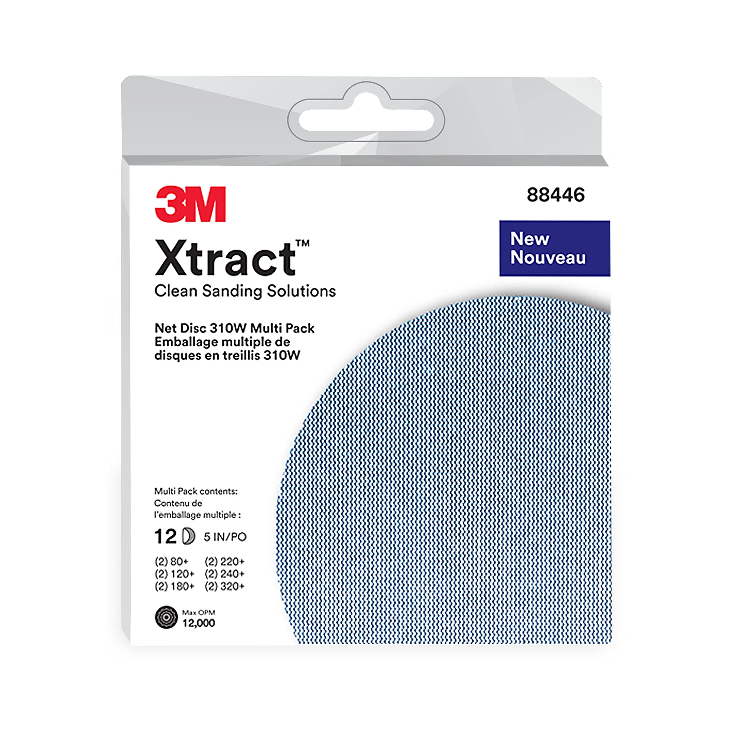 3M Xtract Net Discs (310W): 5 in. width (Blue) / 12-discs